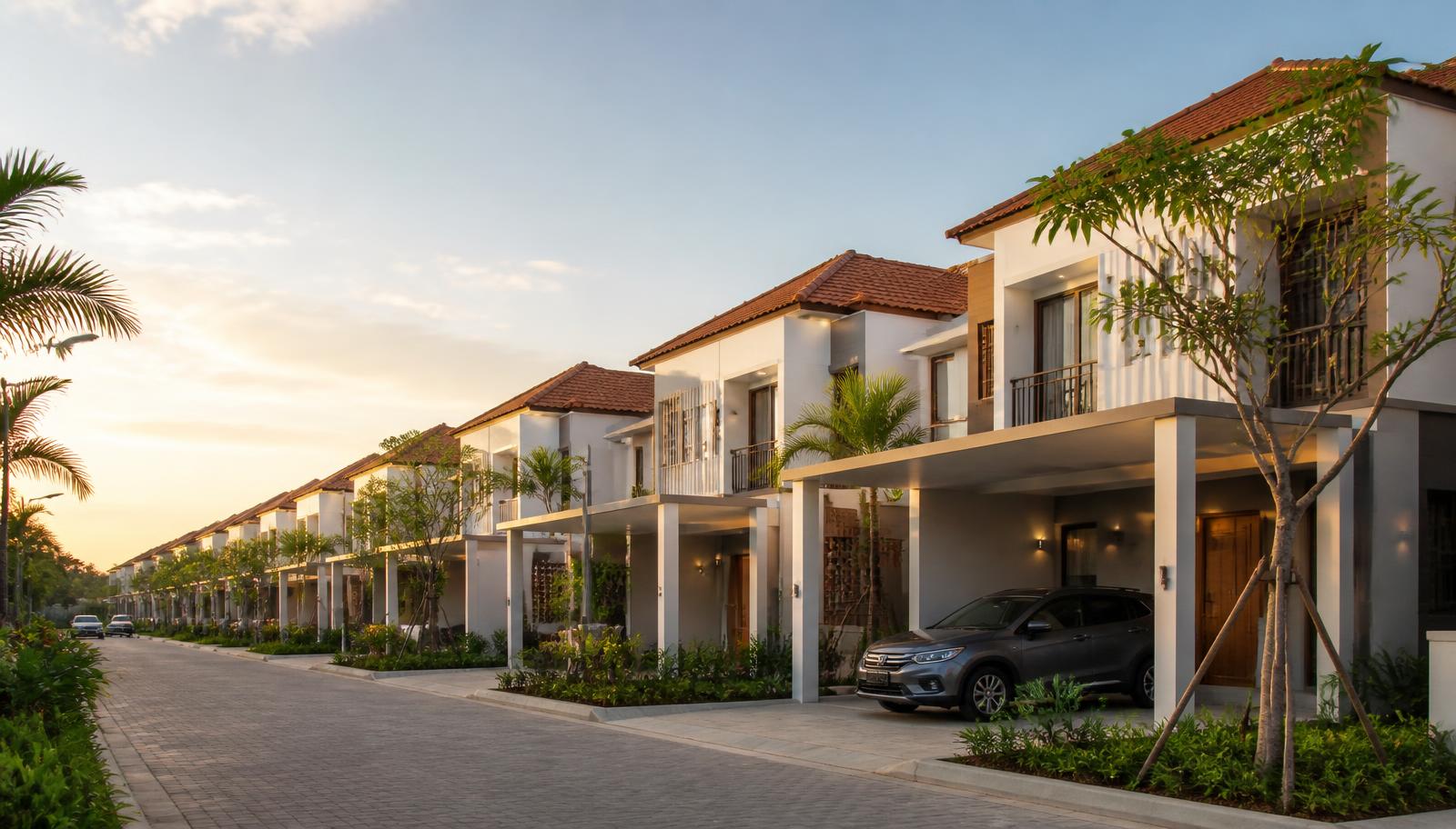 Kompleks perumahan modern di Indonesia